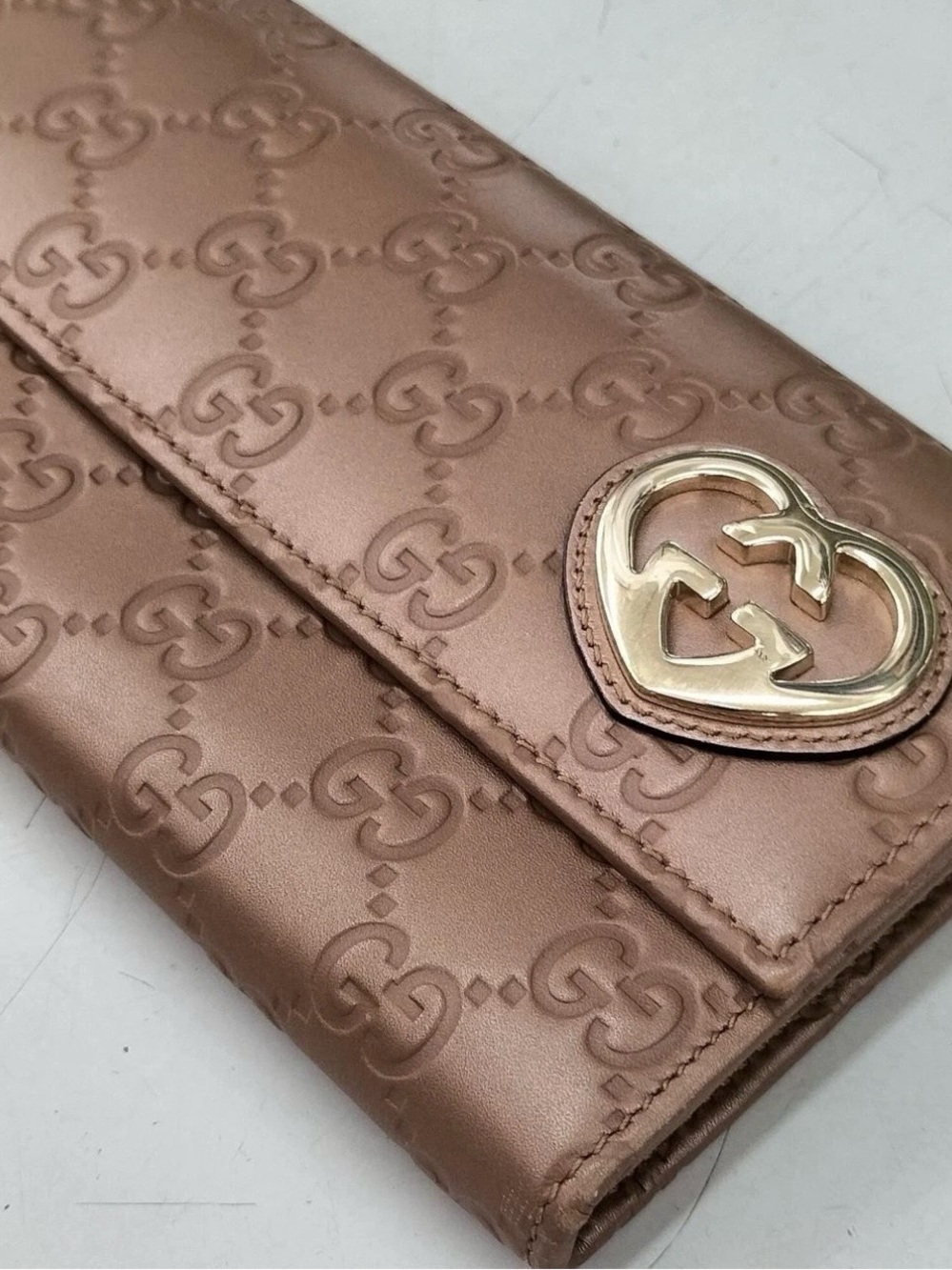Gucci Heart Long Wallet Leather - Picture 2 of 13